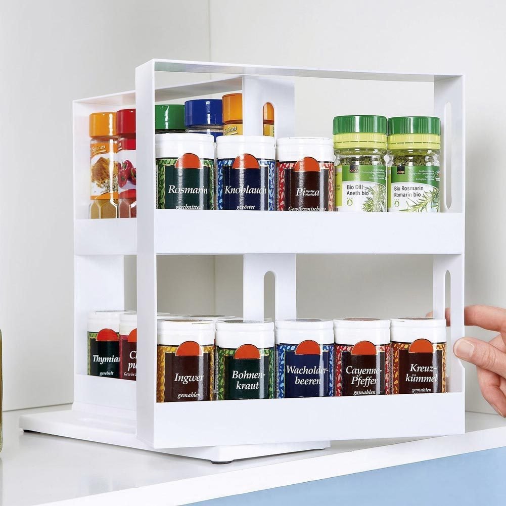 Kitchen Spice Storage Rack Organizer – Multi-Layer Shelf for Jars & Bottles