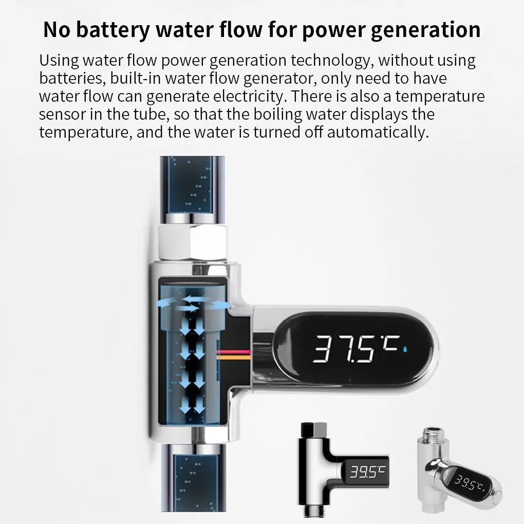 LED Display Shower Thermometer – Digital Water Temperature Monitor