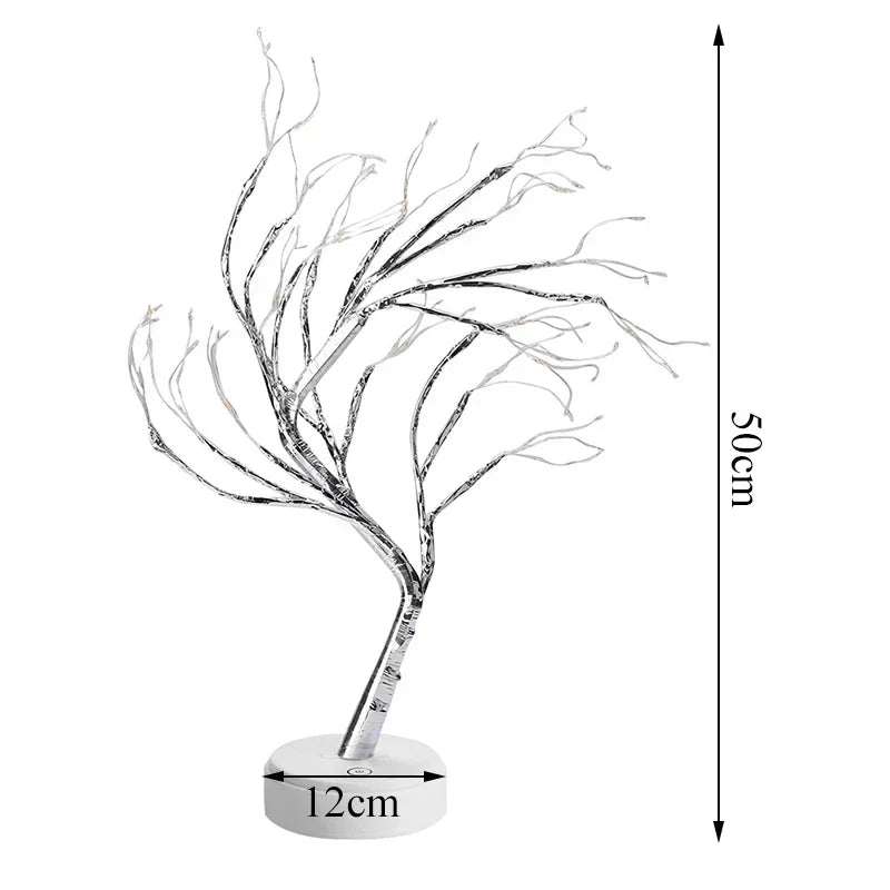 LED USB Fire Tree Light – Decorative Table Lamp for Home & Bedroom