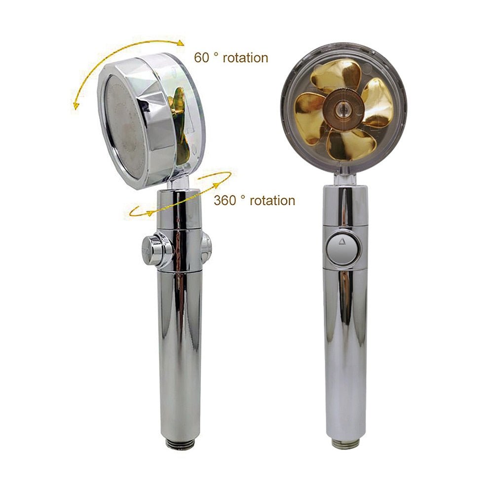 360° Rotating Shower Head – High Pressure Adjustable Water Saving Nozzle