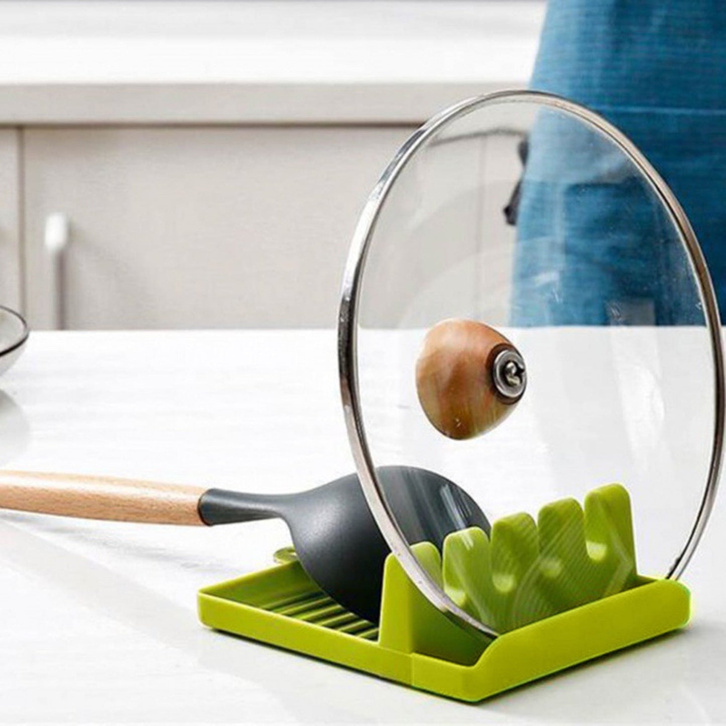 Kitchen Spoon Holder – Heat Resistant Utensil Rest for Cooking & Countertops