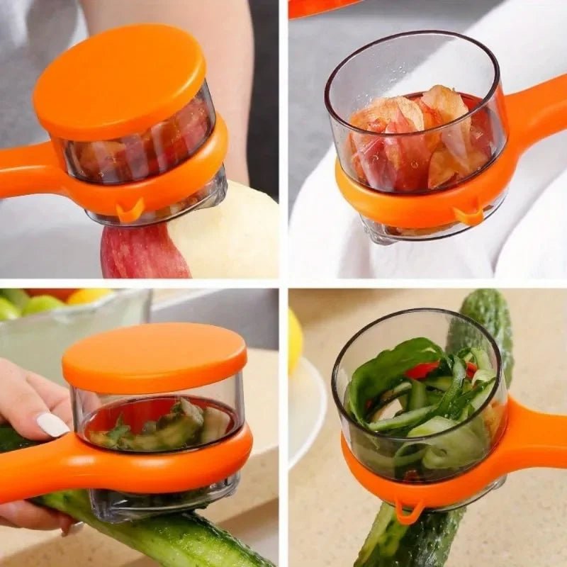 Multi-Functional Peeler with Storage Box – 2-in-1 Vegetable Peeler & Collector